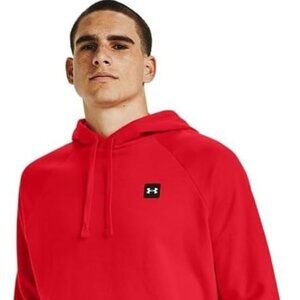 Under Armour Men's Rival Fleece Hoodie Red Medium